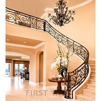 Newest High Quality Ornamental Wrought Iron Staircase Handrail