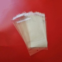Recyclable wholesale clear bopp bags with header and self adhesive seal