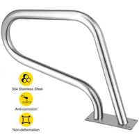 VEVOR 30-55"x22-32"" Swimming Pool Handrail With 4ft Grip Cover Humanized Design & M8 Drill Bit Pool Railing Ladder Stair Rail"