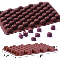Disposable Mini Coffee Beans Small Jelly Bean Pastry Candy Fondant 3D Silicone Baking Chocolate Molds