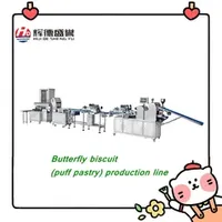 Stainless Steel Baking Equipment Pastry Butterfly Biscuit Processing Machinery/Puff Pastry Production Line