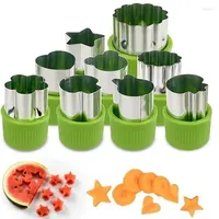 Baking Tools Mini Vegetable Cutter Shape Set Pie Fruit And Cookie Pastry Stamp Mold Kids Food Supplement Tool Accessories