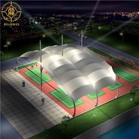 Outdoor Membrane Tent Structures Sports Court Membrane Structure Construction