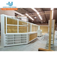 Pharmacy Shop Interior Design Wooden Pharmacy Display Stands Medical Shop Racks Display Shelves Store Shelves for Pharmacy