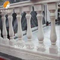 Custom Outdoor Natural Stone Marble Balustrades & Handrails