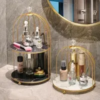 Storage Holders Racks Makeup Cosmetic Organizer Rack Shelves For Bathroom Skin Care Cosmetics Toiletries Table Shelf 230627