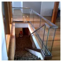 Aluminum Balcony Frameless Tempered Glass Railing U Channel Handrail