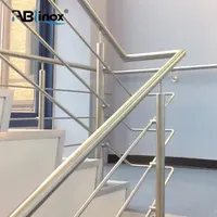 High Quality Engineering Design Balcony Stair Guardrail Stainless Steel Handrail Post
