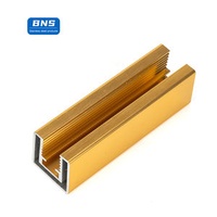 BNS Aluminium Handrail U Channel Base for Frameless Glass Deck Balcony Railing U Channel Profile