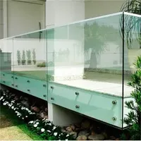 Hot Sales Stainless Steel/Carbon Steel Tempered Glass Guard Rail Standoffs Villa/Balcony/Deck/Wall Gander Balkon Design Handrail