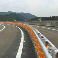 Foam Roller Fence Highway Traffic Guard Rail Rotating Barrel Guardrail Anti-Collision Barrel Guardrail