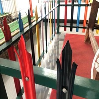Custom Euro Style Metal Palisade Fencing Anti Vandal Park Guardrail