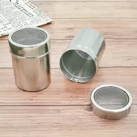 Stainless Steel Chocolate Shaker Flour Salt Sifter Sugar Shakers Condiment Powder Shaker Baking Pastry Tools Wholesale