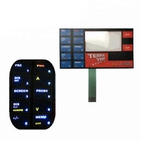 Cheap low price Backlit membrane switch keypad custom membrane keyboards for controller