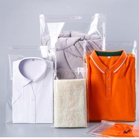 Recyclable In Stock Custom Clear Self Adhesive Cellophane OPP BOPP Plastic Clothing Bags