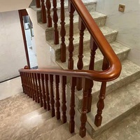 OEM ODM Handrail Designs Customized Balustrade Wooden Stair Railing
