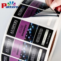 Vinyl Waterproof Sticker Oem Cosmetics Shampoo Label Sticker BOPP vinyl Sticker for Bottle