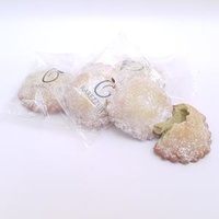 Original Italian Shortcrust Pastry Biscuits PISTACHIO Filled Handmade in Sicily Single Flow-packed Private Label Available