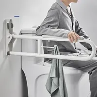 Handrails Folding Toilet Grab Bars Elderly Disabled Bathroom Grab Bars Accessibility Safety Barre De Douche Bathroom Items
