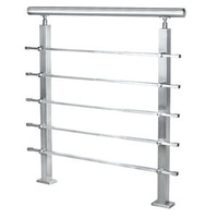 Stainless Steel 304 316 Square Posts Balustrades With Round Top Rail Handrail Railings Stairs Deck Terrace Balcony