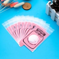 Recyclable Custom Design Self Adhesive Clear Plastic Sachet , Printed Package Bopp Bag Christmas Gift Packaging Bag