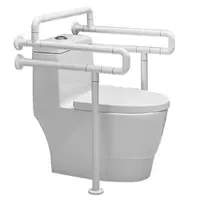Bathroom Handicap Safety Grab Bar Adjustable Height Toilet Armrests Safety Frame Handrail