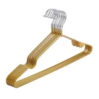15 Colours Metal Anti-slip Clothes Hangers Adult Hanger Durable Household Suit Coat Closet Display Lingerie Bra No Trace Clothing Racks JY0332