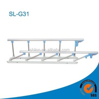 Hospital Bed 5 Columns Aluminum Alloy Guardrail Bed Side Railing For Manufacturer Supplier Hospital Equipment