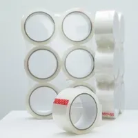 OPP Sealing Clear Cello Free Samples Wrapping Plastic Adhesive Cinta De Embalaje BOPP Packing Tape 48mm Jumbo Roll