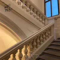 Villa Hotel Luxury Decoration Staircase Railing Marble Handrail Factory Price