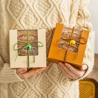 10 pcs Packing for Pastry Foods Christmas Gift Box