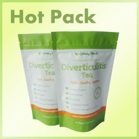 BOPP Material Stand Up Tea Packaging Pouch Bags Self Adhesive Micro Perforated