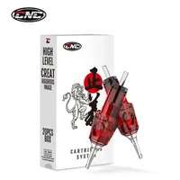 CNC 20PCS Tattoo Cartridges Needles Disposable Red RL/RS/RM/M1 With Membrane Professional Sterilized Safety For Tattooist Supply 250220