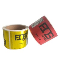 Custom Waterproof Adhesive Label Roll Printed Metallic Polypropylene Bopp Label Bottle Sticker For Cosmetics