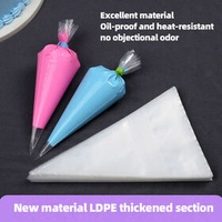 PE Disposable Cake Icing Bags Pastry Bakery Piping Bag Cake Tool Custom Logo Extra Large Decorative Piping