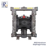 1'' Aluminum Alloy Double Diaphragm Pump With Santoprene Membranes