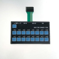 Membrane switch with silver printed circuit