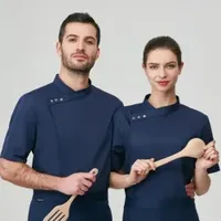 Women Restaurant Hotel Pastry Kitchen Cook Coat Baker Waiter Uniform