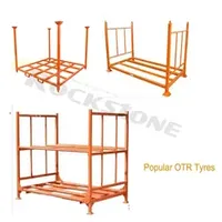 Hot Sale Heavy Duty Durable Collapsible Stack Rack Metal Steel Warehous Tyre Stacking Storage Racks Industrial Steel Pallet Rack Tire Stack Rack for Warehouse