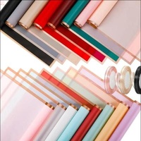 Waterproof BOPP Flower Wrapping Paper 58*58cm for Korean Florist Packaging