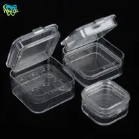 1pcs Dental Tooth Box With Film Inside Membrane Tooth Implant Transparent Plastic Box Laboratory Tools
