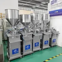 Pneumatic Semi-Auto One-Head Fruit Pulp Filling Machine with Hand Held Nozzle (sauce doser with hand trigger, pastry machine)