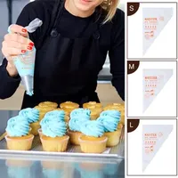100Pcs Pack Pastry Bag S/M/L Size Disposable Piping Icing Fondant Pastry Tip Cake Decorating Tool