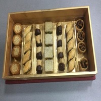 Eco - Friendly PET Plastic Cookie Tray With Compartments , Food Grade Pastry Packaging Tray