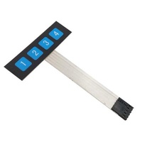 4 Matrix membrane switch numeric keypad keypad SCM main control panel extended keypad for Arduino 1x4 no words membrane switch numpad 4x1