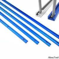 Type 19 Aluminium Alloy T-slot Slide Track T-tracks Miter for Woodworking Saw Router Table Workbench Tools Home DIY Tools