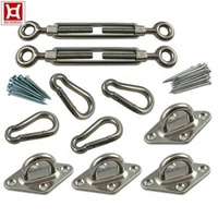 POLY Hardware Sunshade Handrail Kit Sun Shade Sail Mount Marine Kit