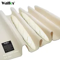 WALFOS Thick Fermented Linen Cloth Proofing Dough Bakers Pans Bread Baguette Baking Mat Pastry Baker's Couche Proofing Cloth