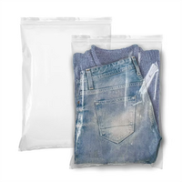 Supplier Custom Logo PVC PE BOPP Plastic Garment Bags Transparent Seal Open Handles-for Underwear Shoes
