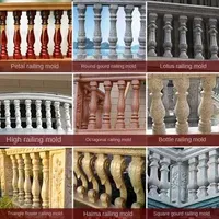 European-style Balcony Guardrail Vase Column Roman Column Mold Villa Railing Fence Cast-in-place Cement Building Formwork Column